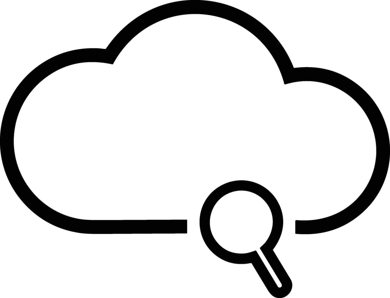 Cloud icon symbol vector image. Illustration of the hosting storage design image