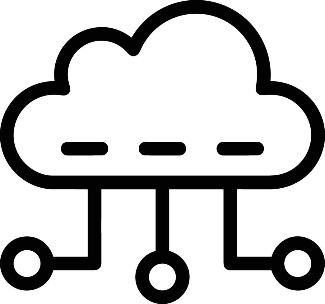 Cloud icon symbol vector image. Illustration of the hosting storage design image