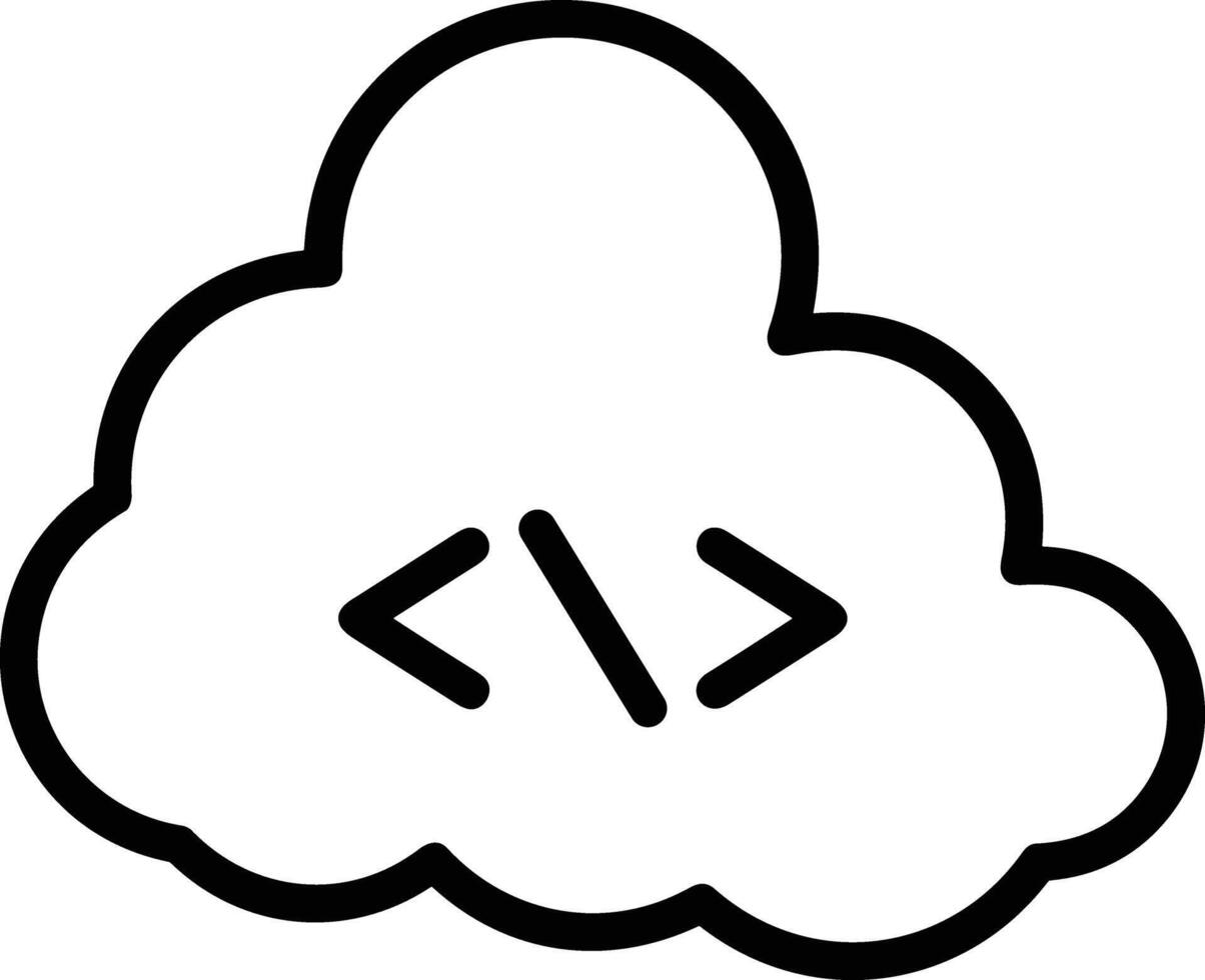 Cloud icon symbol vector image. Illustration of the hosting storage design image