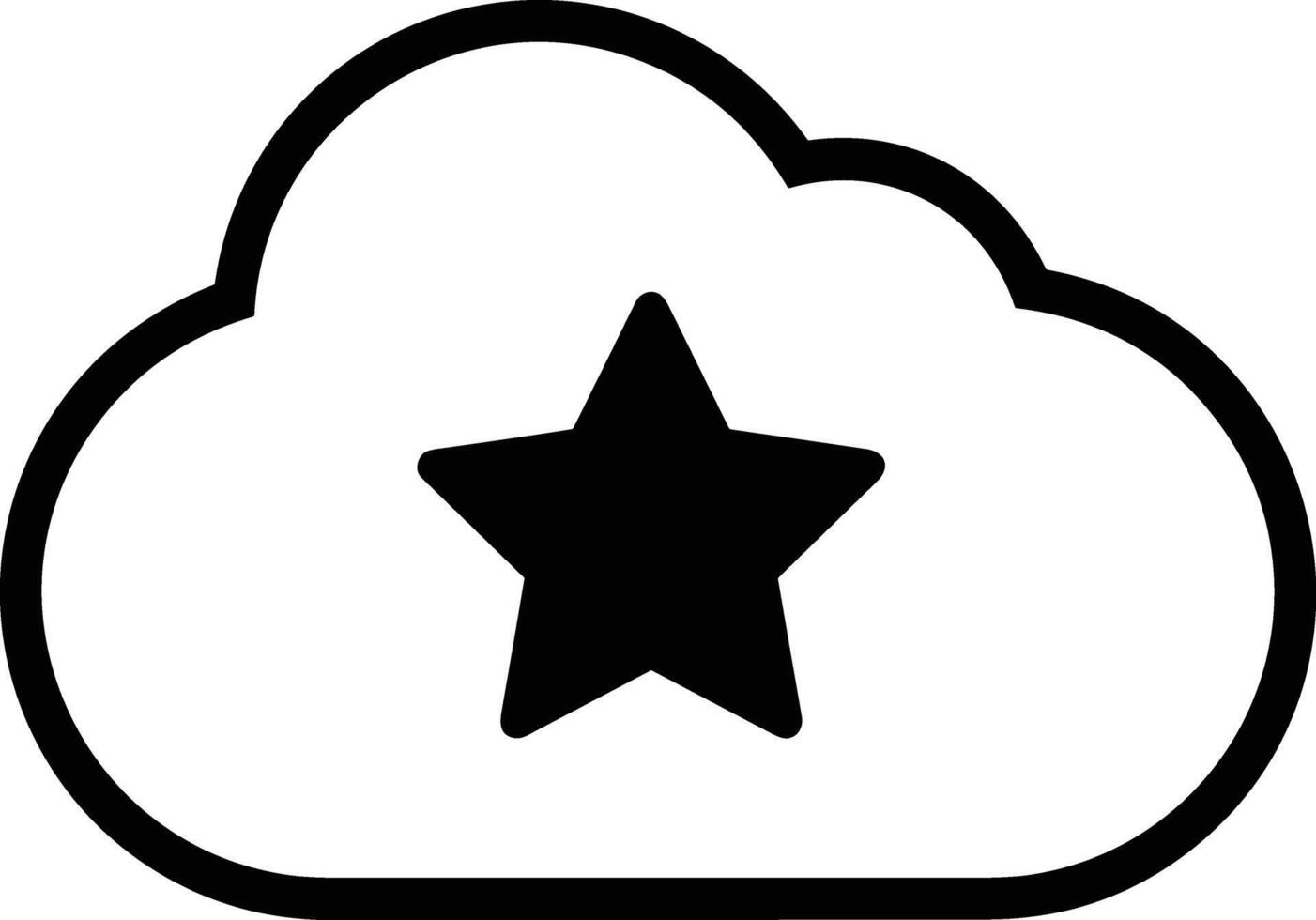 Cloud icon symbol vector image. Illustration of the hosting storage design image