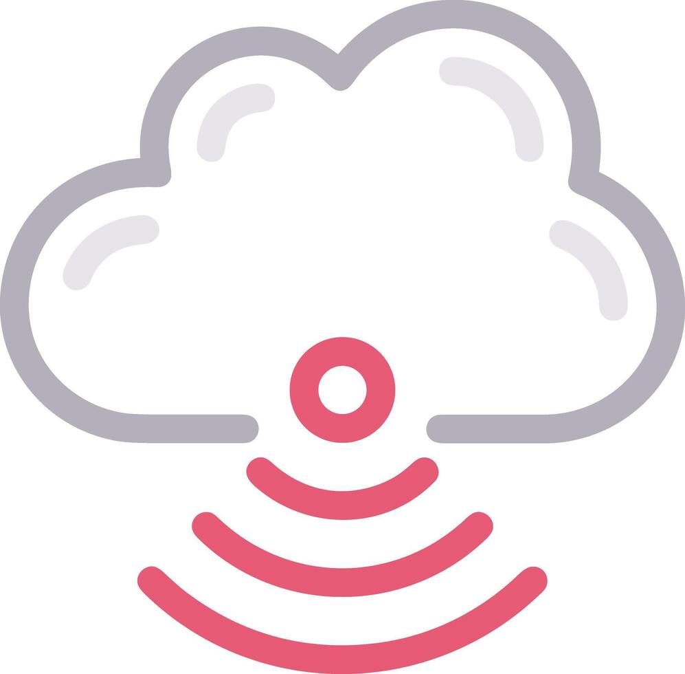 Cloud icon symbol vector image. Illustration of the hosting storage design image