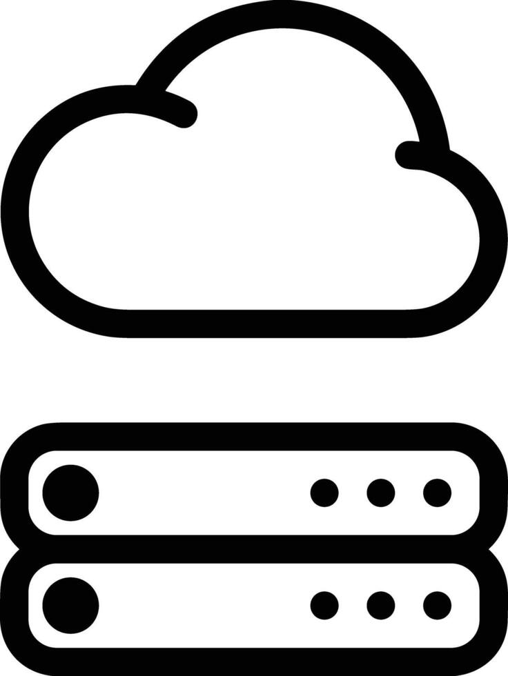 Cloud icon symbol vector image. Illustration of the hosting storage design image