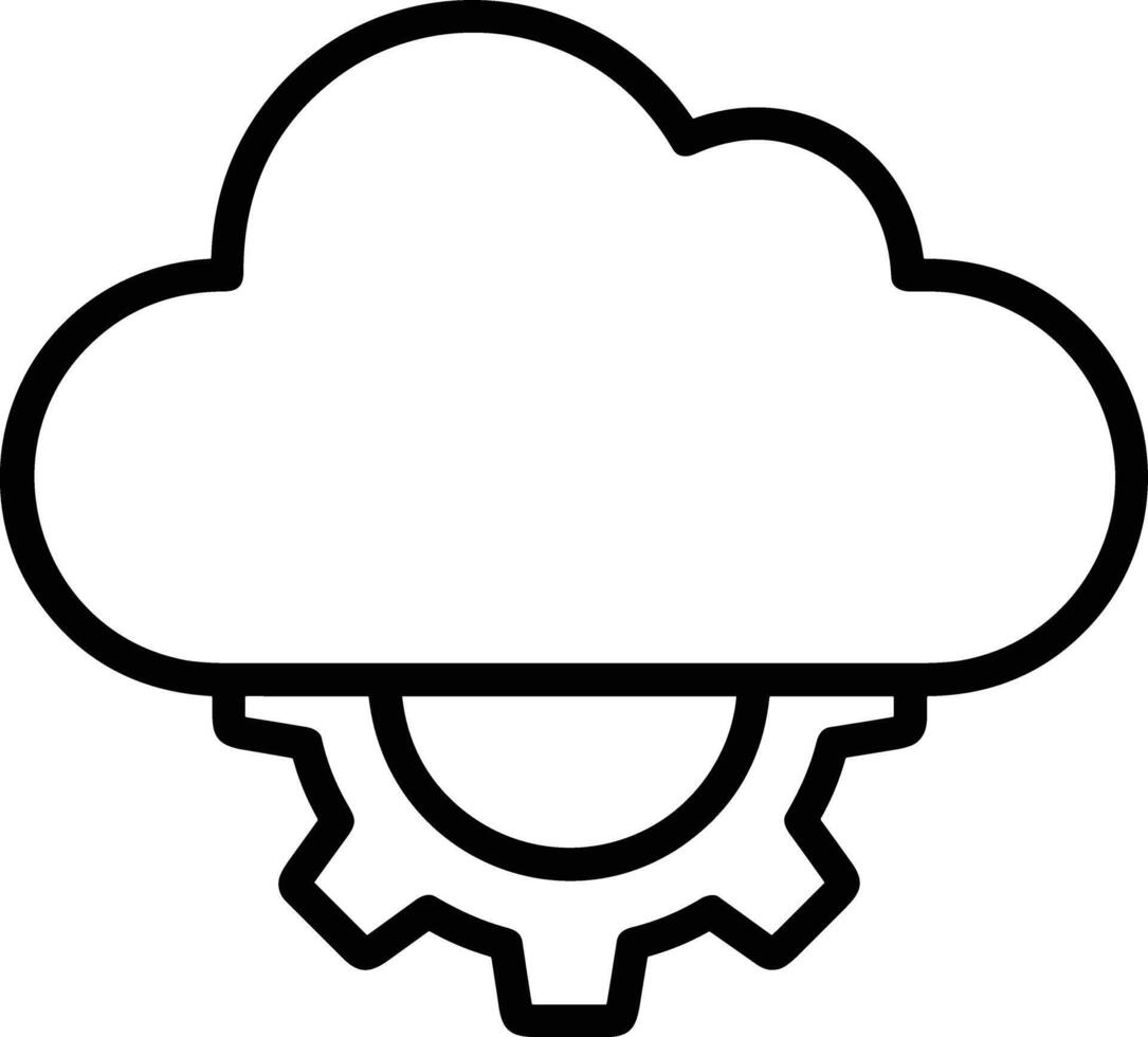 Cloud icon symbol vector image. Illustration of the hosting storage design image