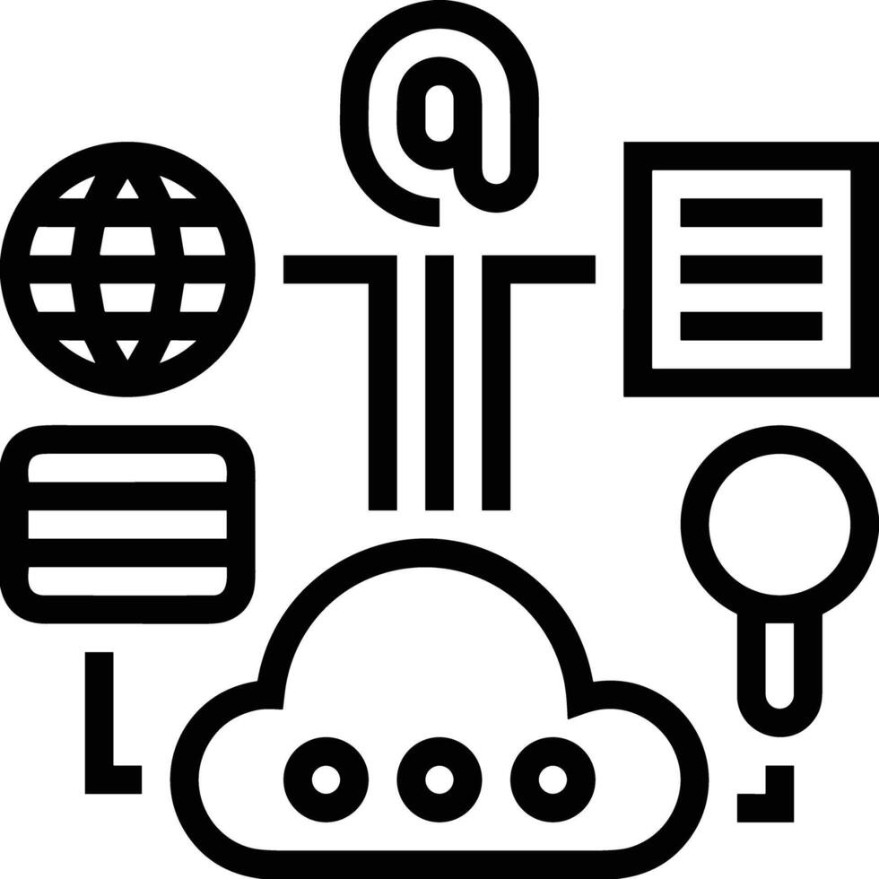 Cloud icon symbol vector image