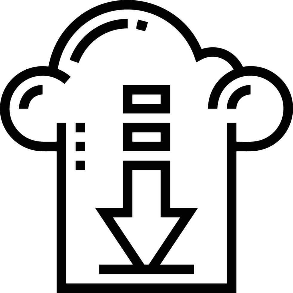 nube icono símbolo vector imagen