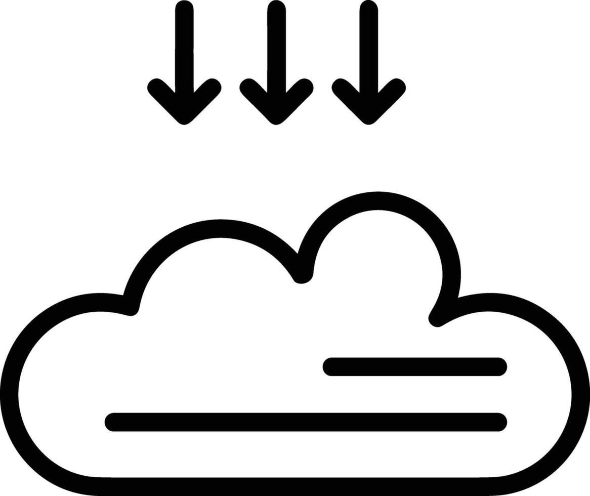 nube icono símbolo vector imagen