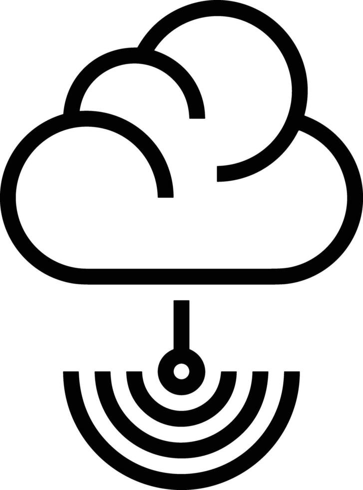 nube icono símbolo vector imagen