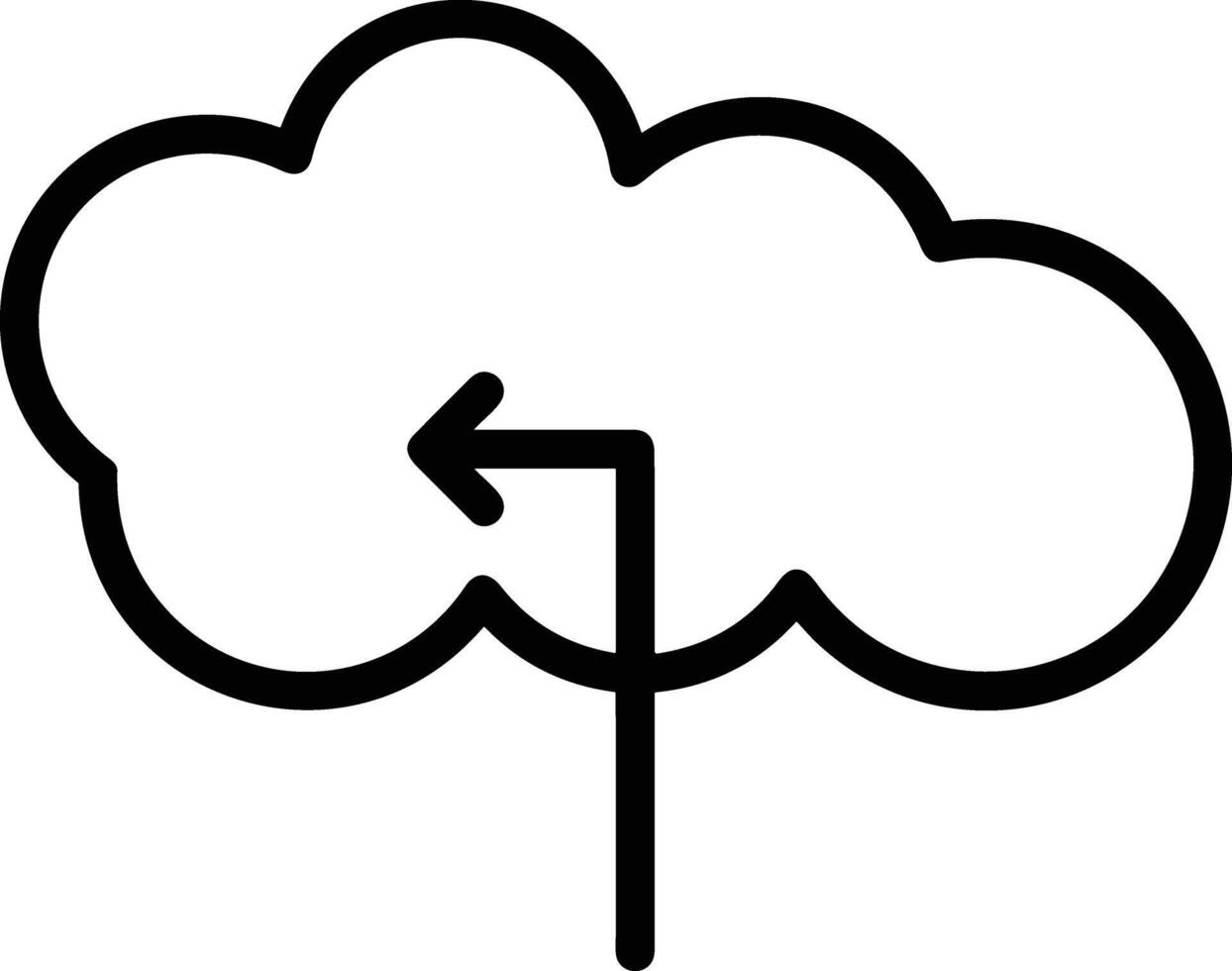 nube icono símbolo vector imagen