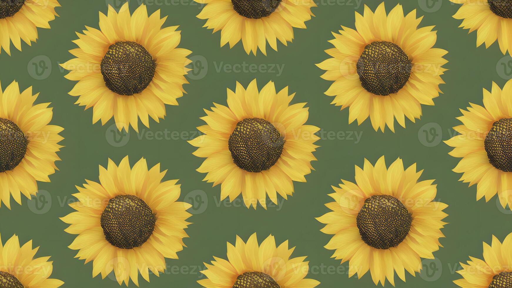 AI generated Abstract floral background featuring the cheerful sunflower motif photo