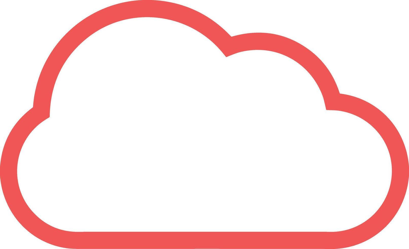 nube icono símbolo vector imagen