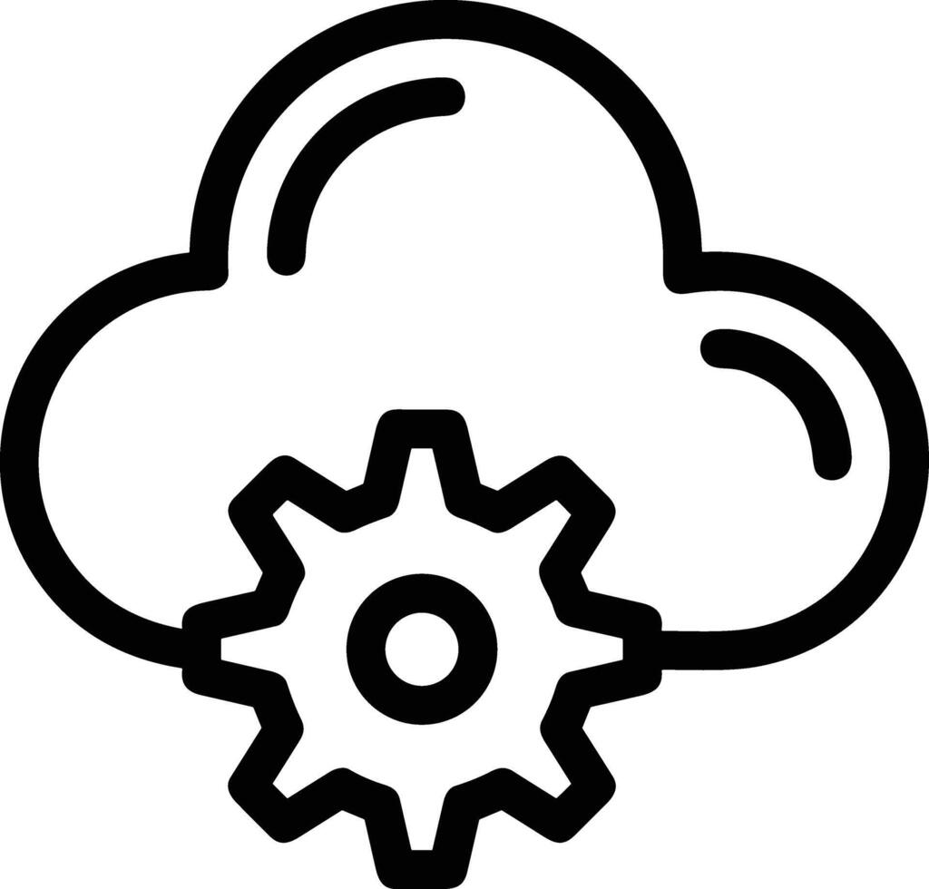 nube icono símbolo vector imagen