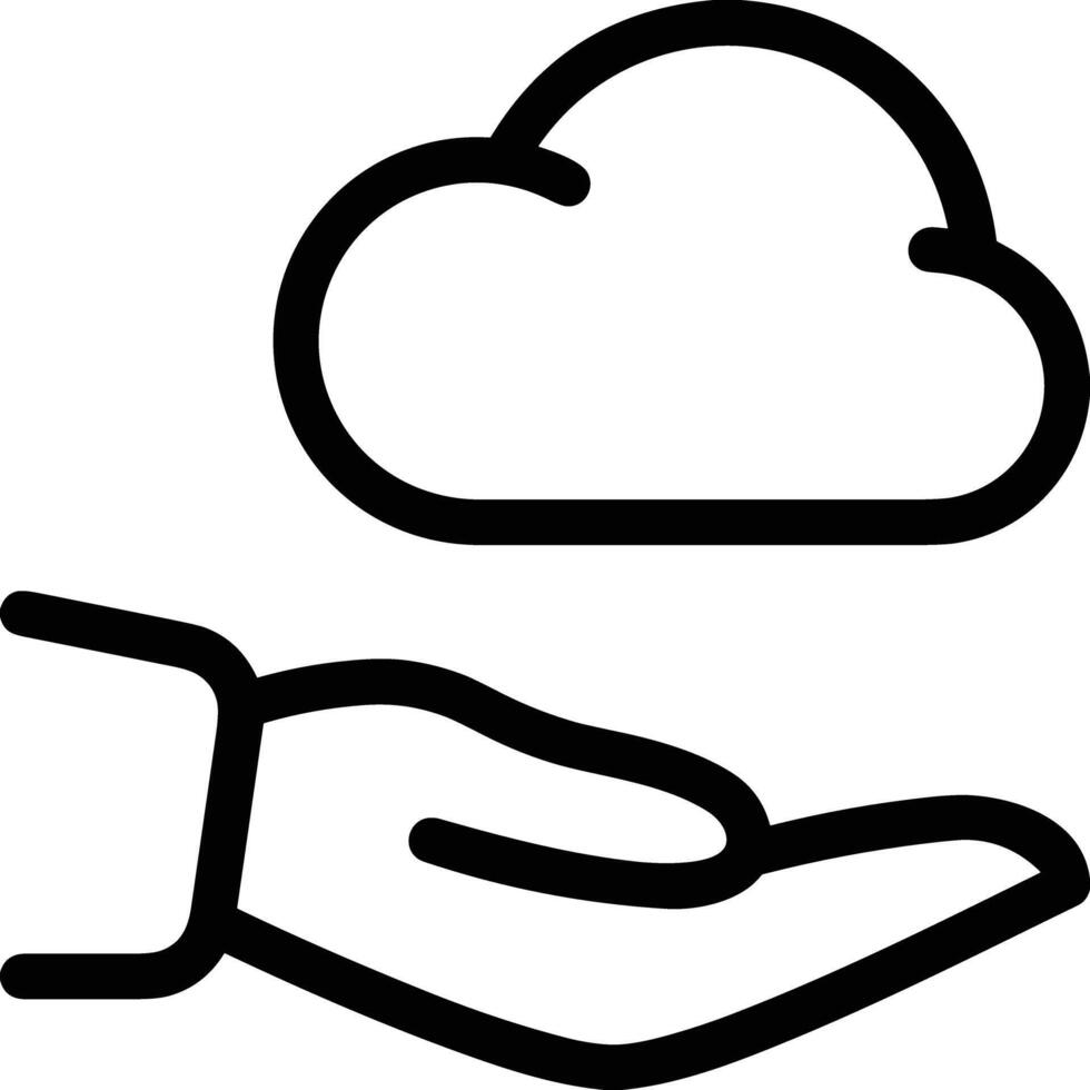 nube icono símbolo vector imagen