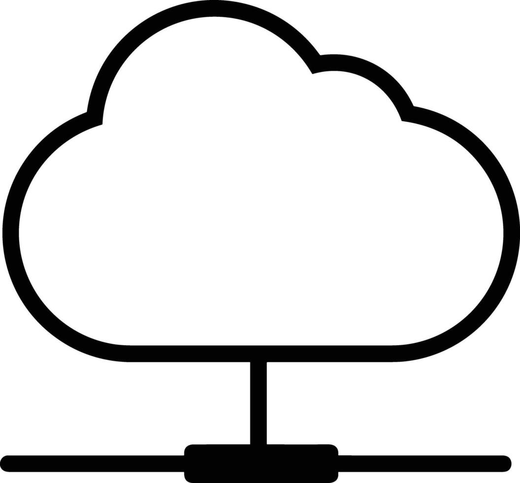 nube icono símbolo vector imagen