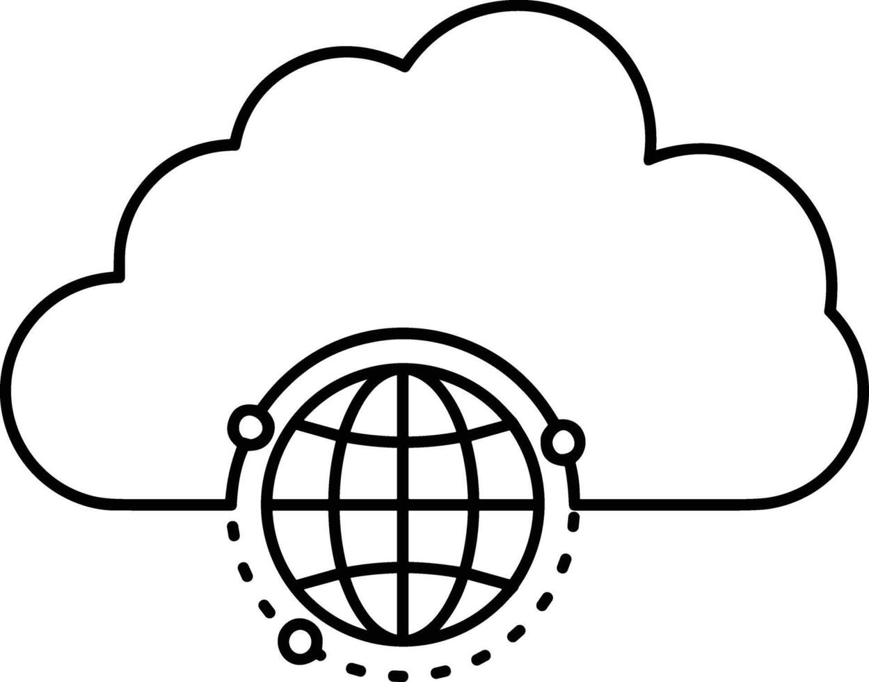 nube icono símbolo vector imagen