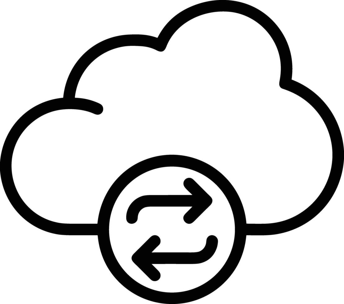 nube icono símbolo vector imagen