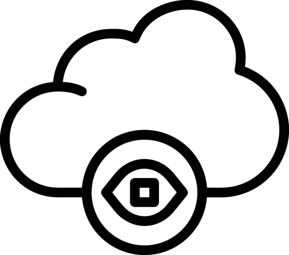 nube icono símbolo vector imagen