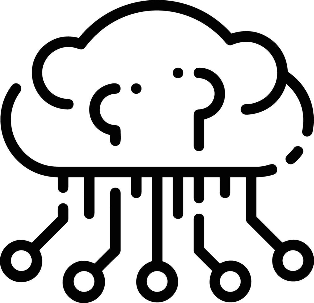 Cloud icon symbol vector image