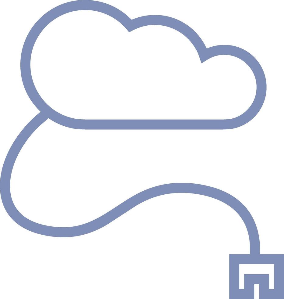 nube icono símbolo vector imagen