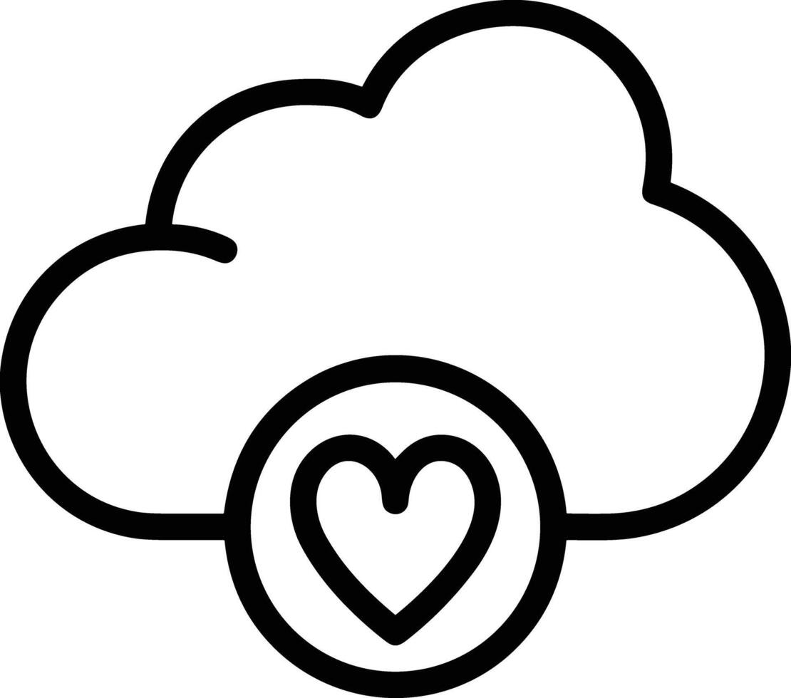 nube icono símbolo vector imagen