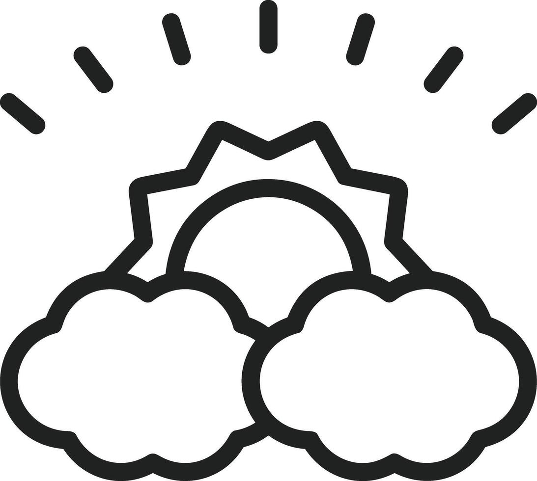 nube icono símbolo vector imagen