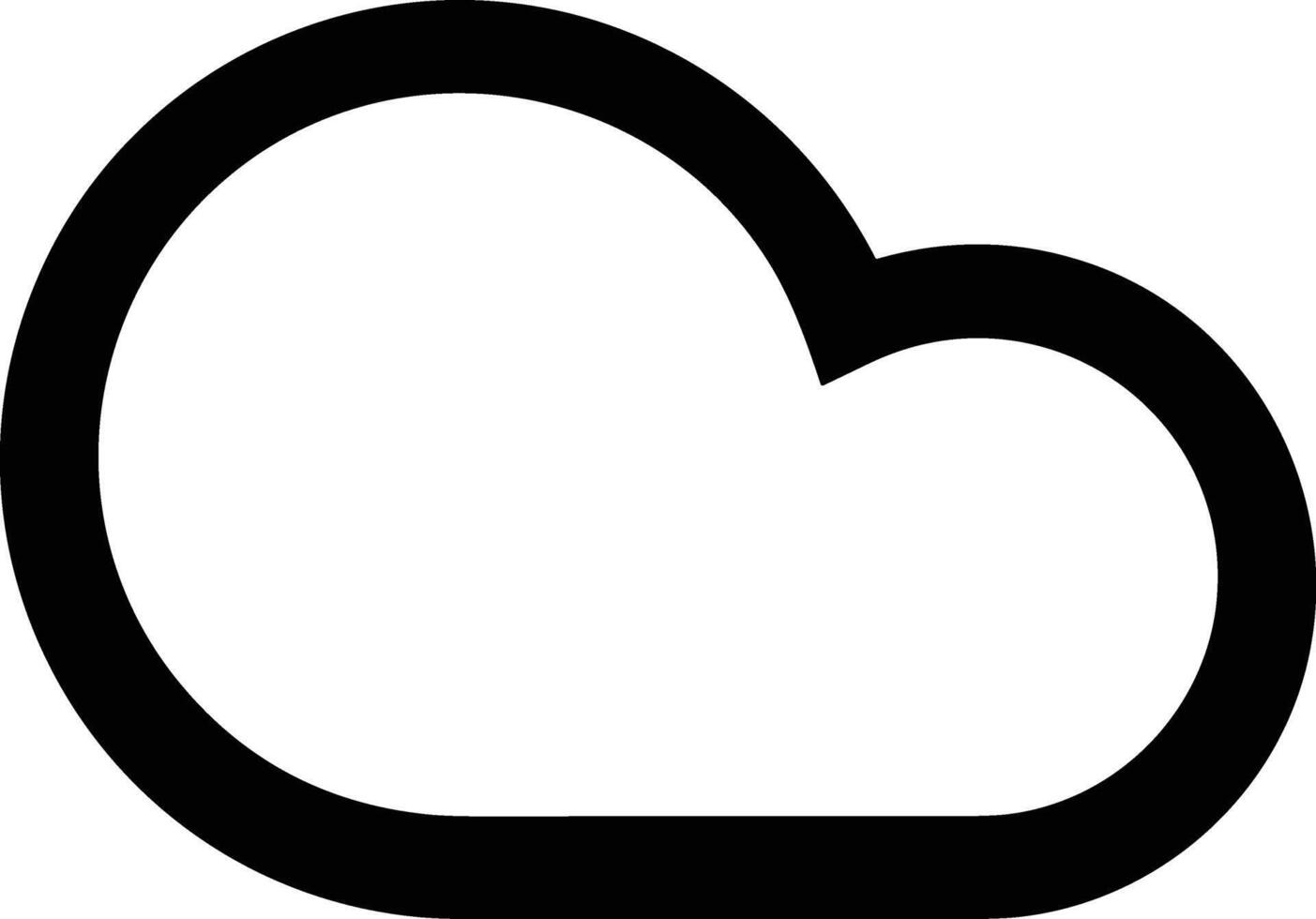 nube icono símbolo vector imagen