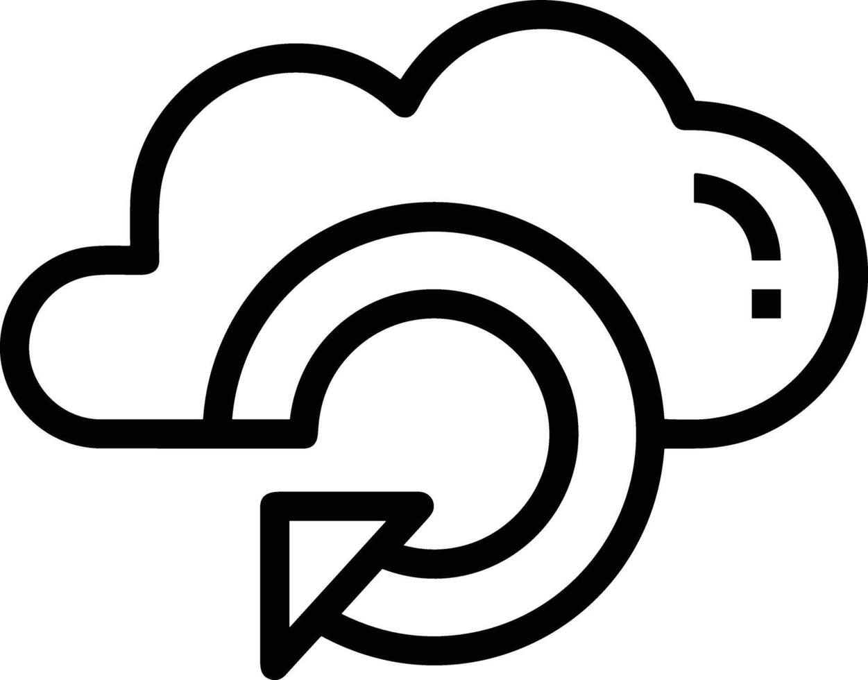 nube icono símbolo vector imagen