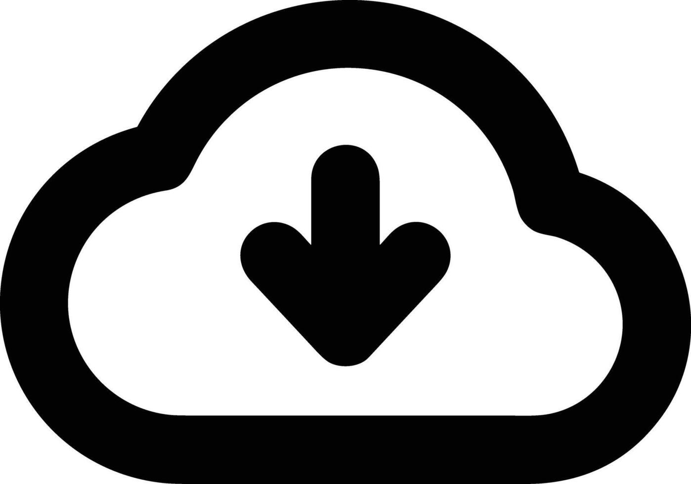 nube icono símbolo vector imagen