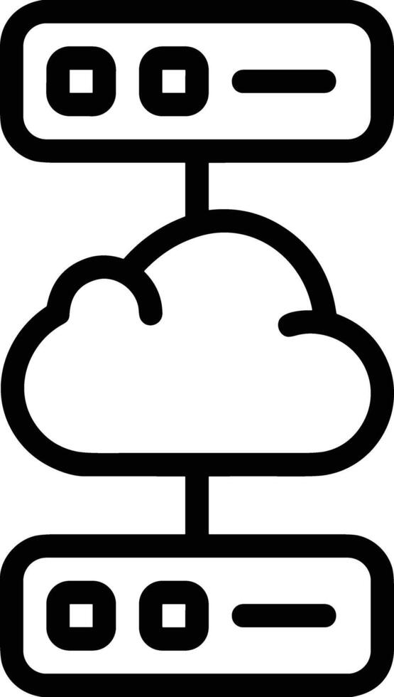 nube icono símbolo vector imagen