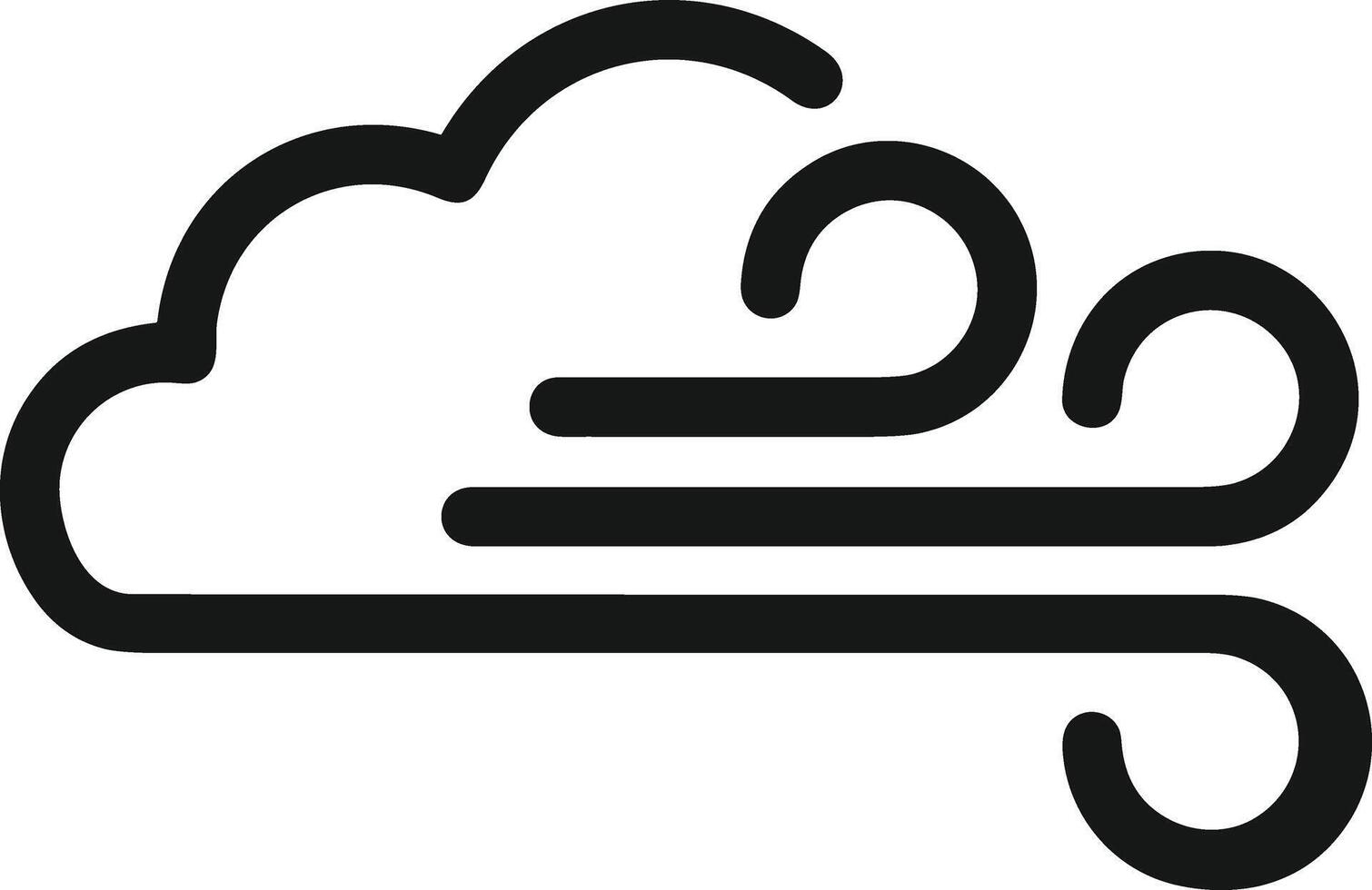 nube icono símbolo vector imagen