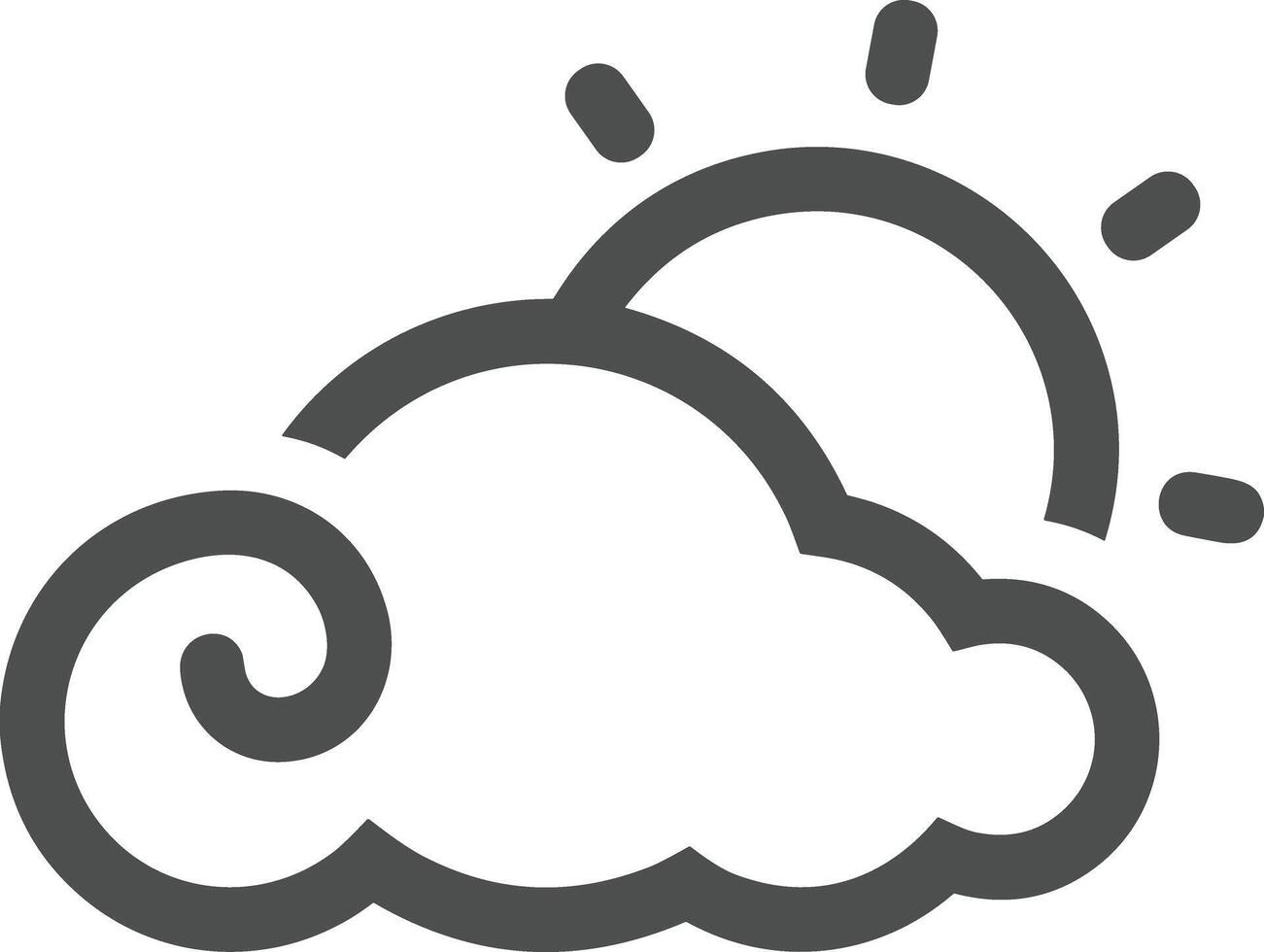 nube icono símbolo vector imagen