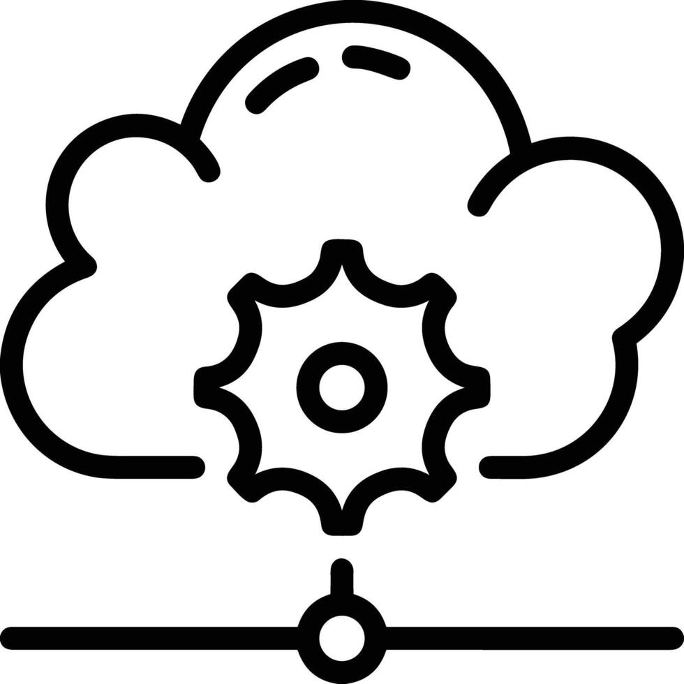 nube icono símbolo vector imagen