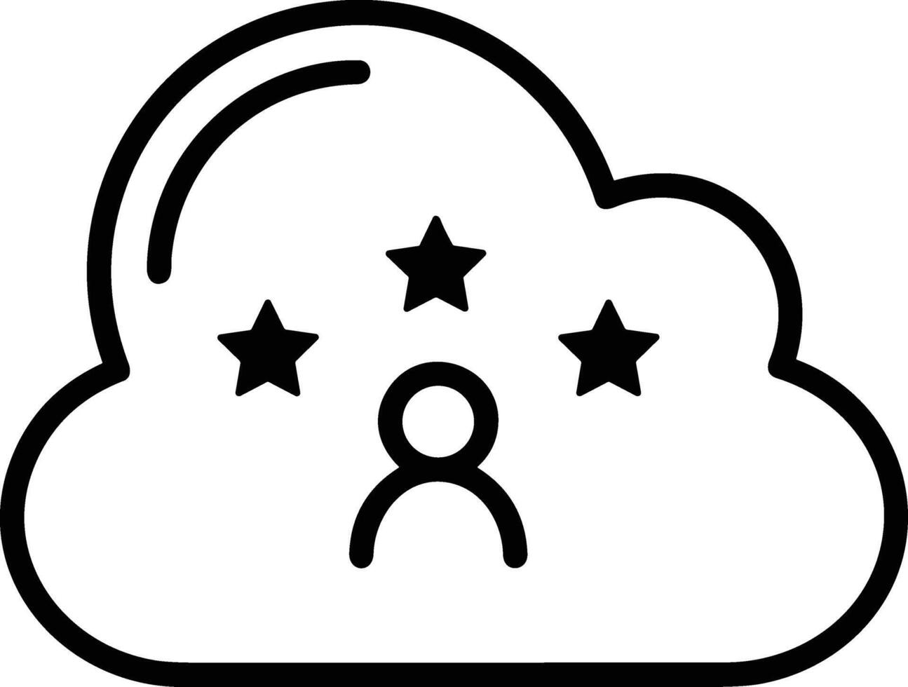 Cloud icon symbol vector image