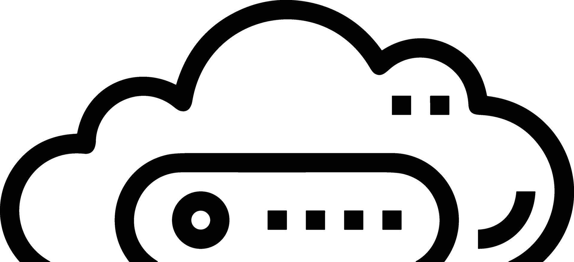 Cloud icon symbol vector image