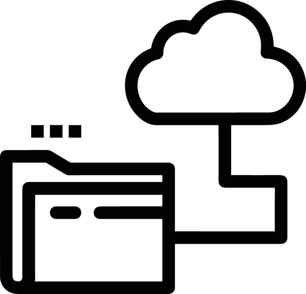 nube icono símbolo vector imagen