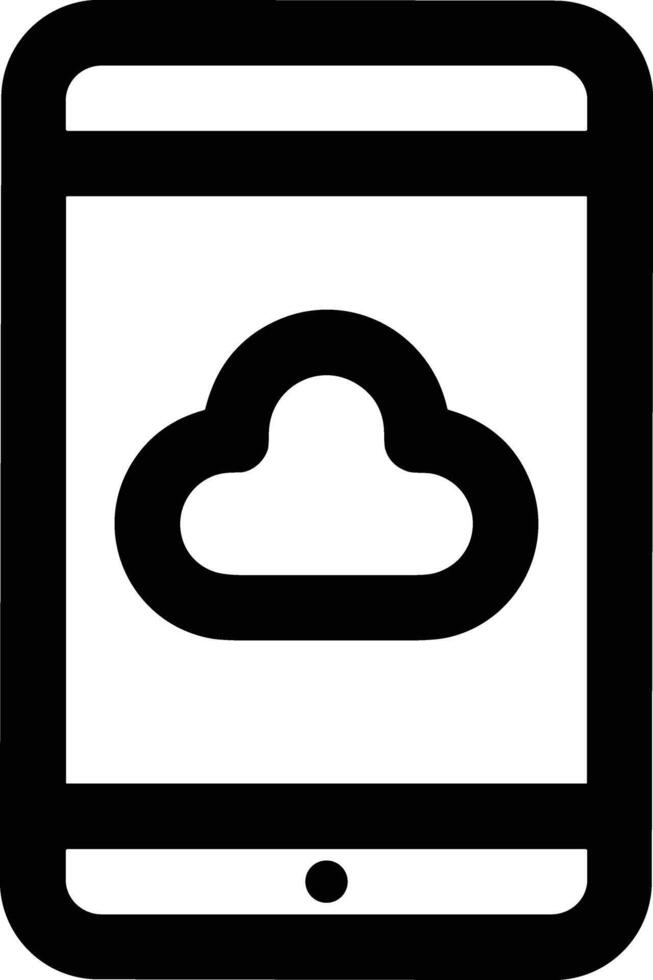 nube icono símbolo vector imagen