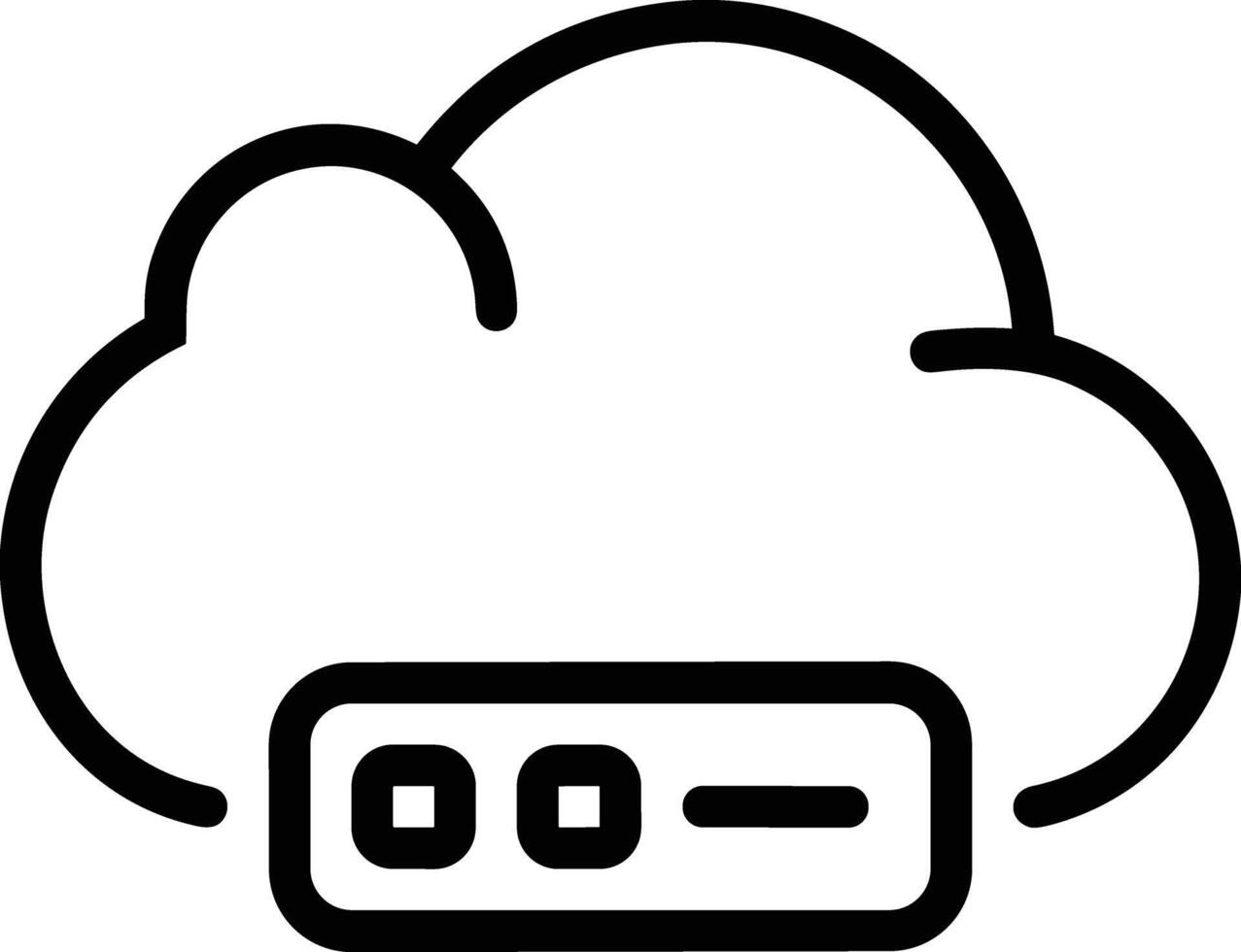 Cloud icon symbol vector image