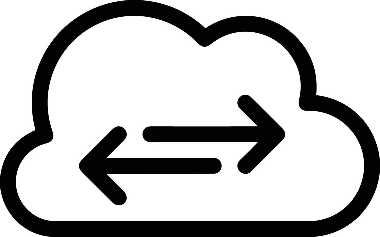 nube icono símbolo vector imagen