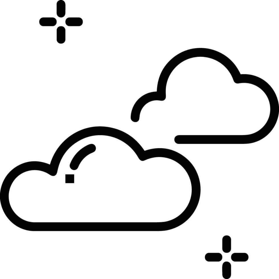 nube icono símbolo vector imagen