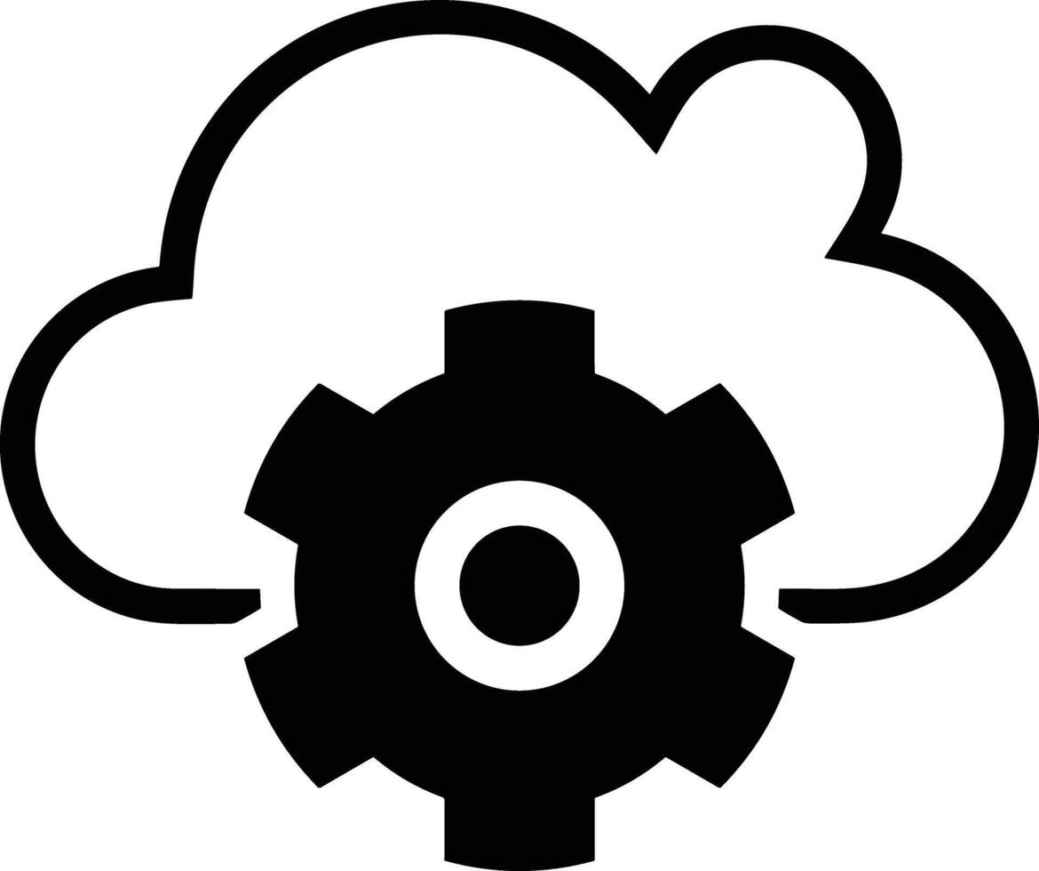 Cloud icon symbol vector image. Illustration of the hosting storage design image