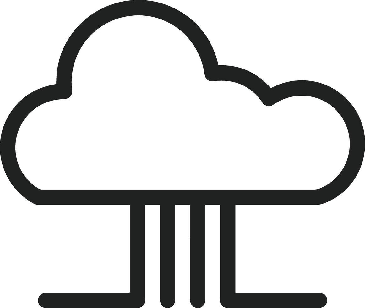 Cloud icon symbol vector image. Illustration of the hosting storage design image