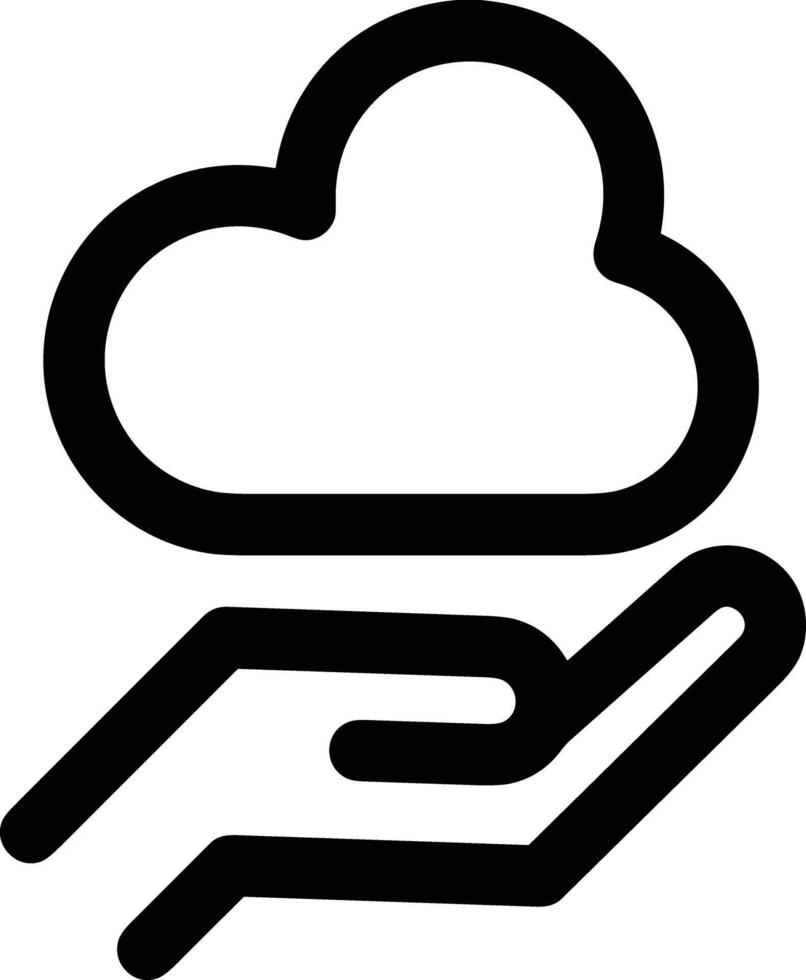 Cloud icon symbol vector image. Illustration of the hosting storage design image