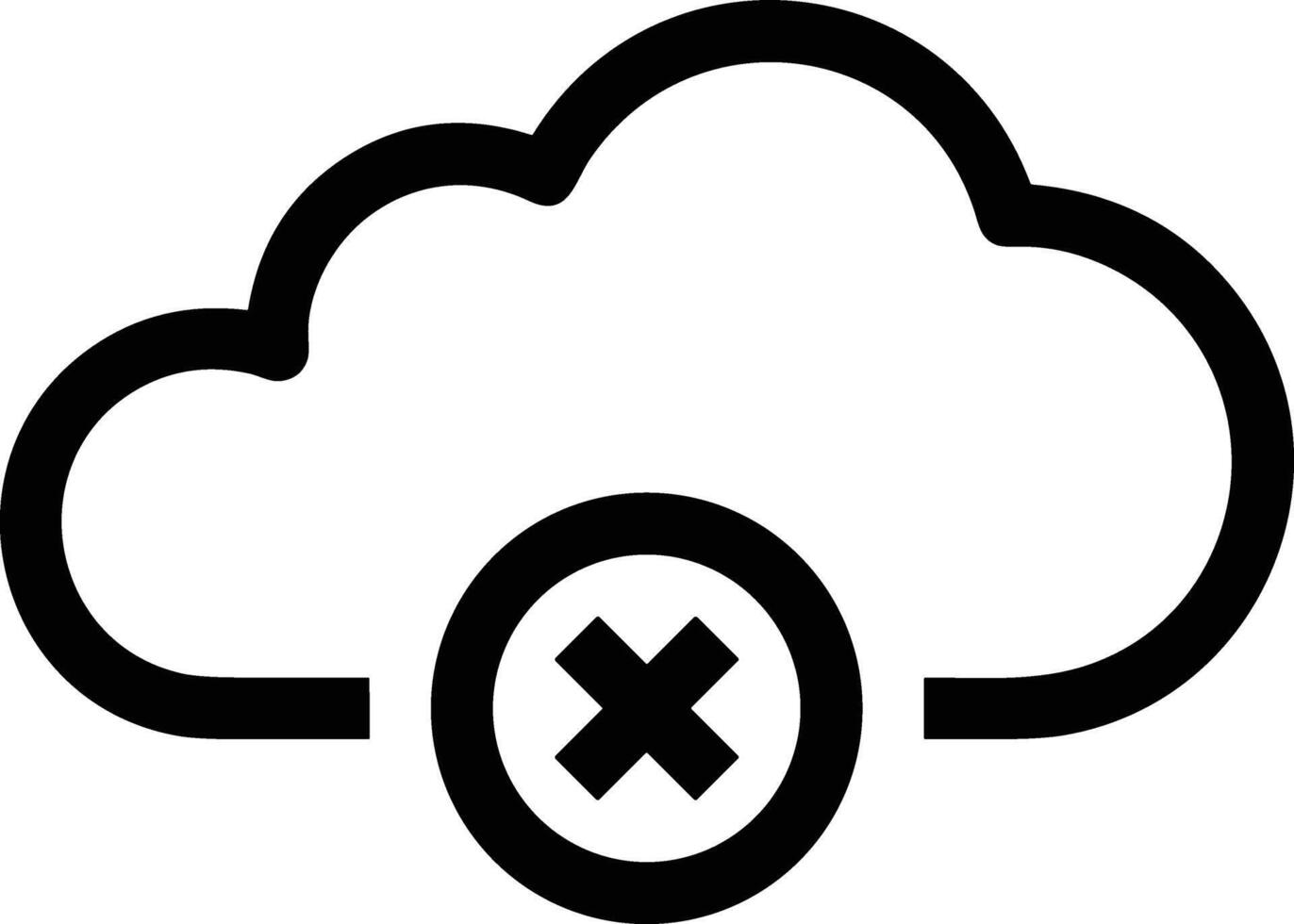 Cloud icon symbol vector image. Illustration of the hosting storage design image