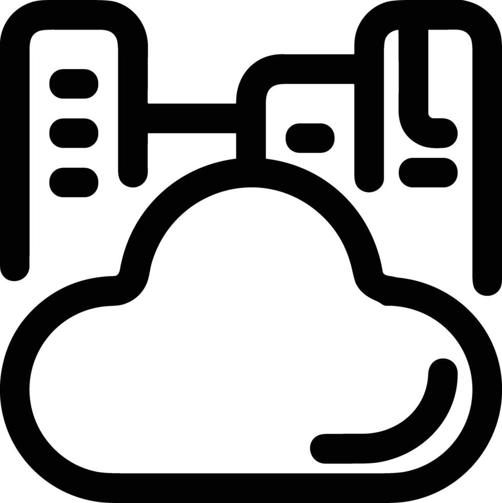 Cloud icon symbol vector image. Illustration of the hosting storage design image