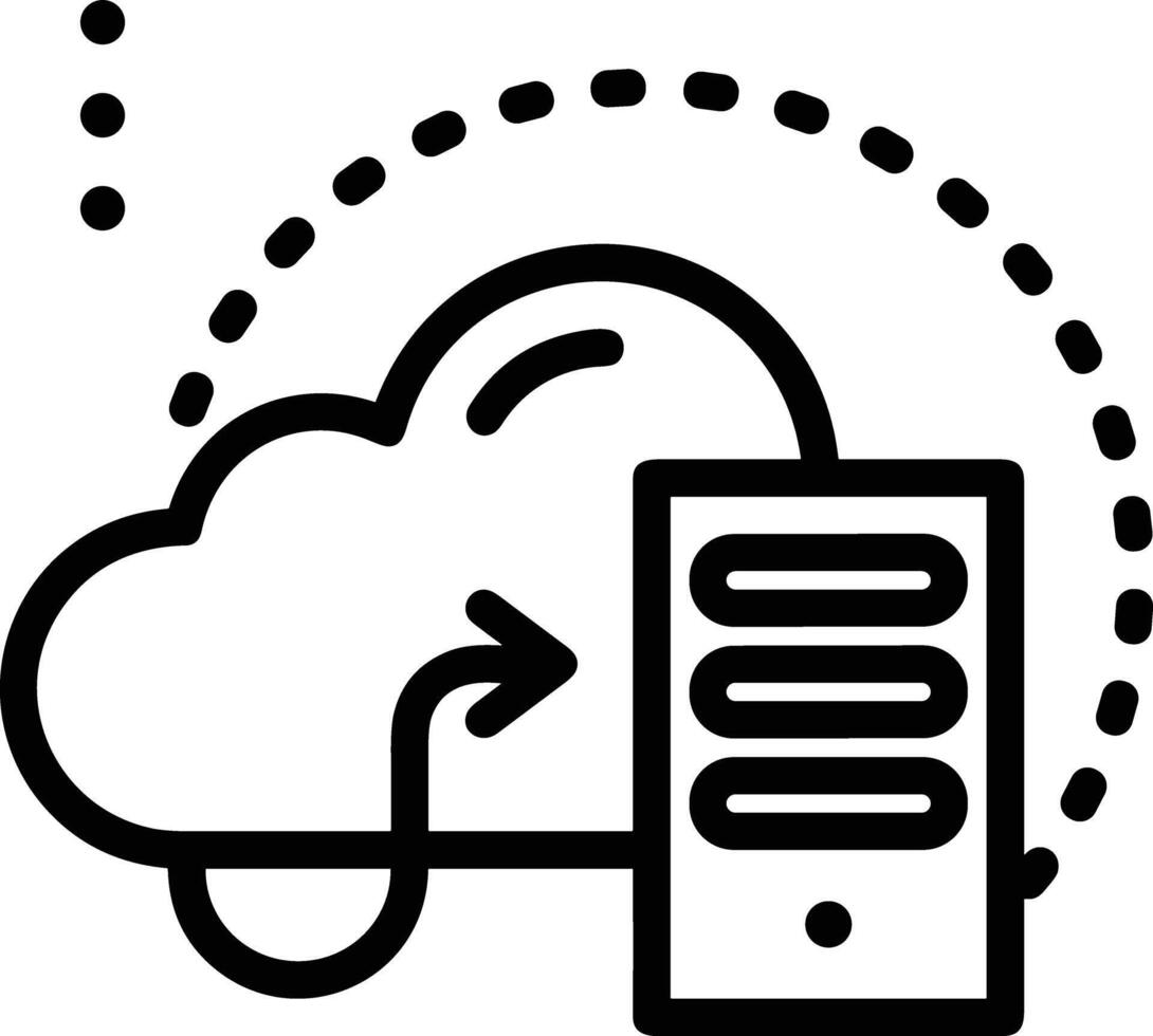 Cloud icon symbol vector image. Illustration of the hosting storage design image