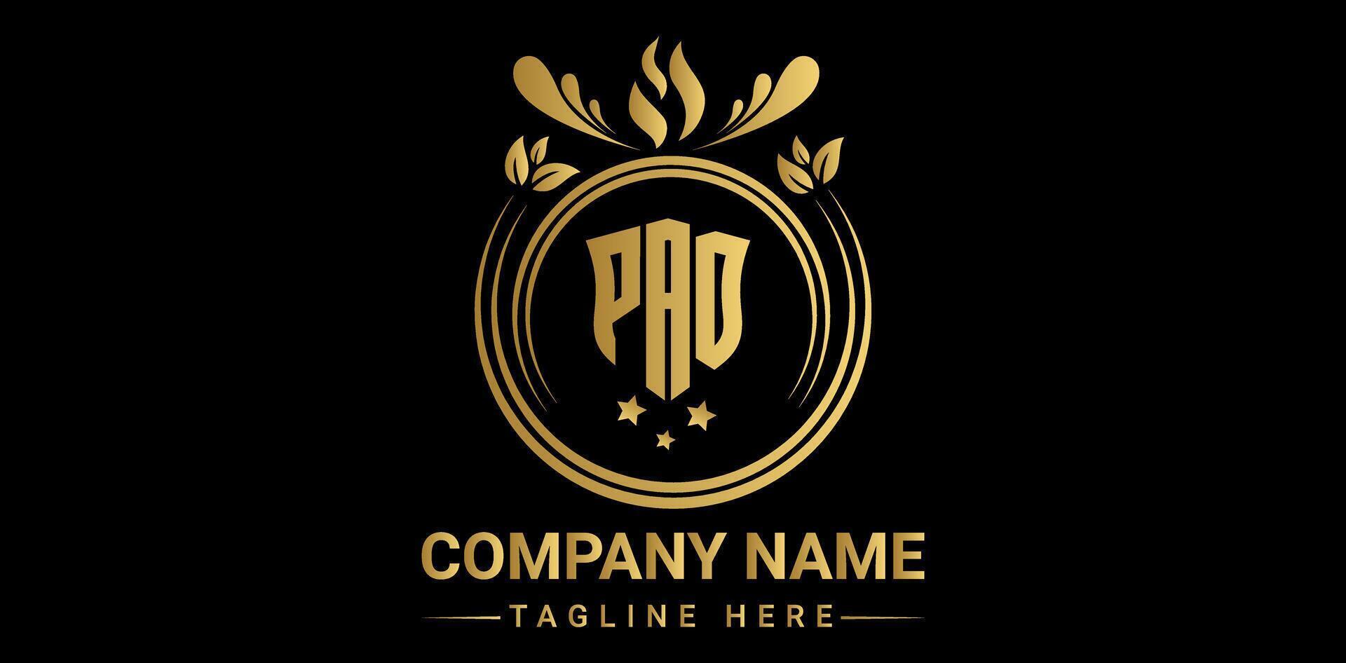 PAO, PAO letter, PAO Initials, PAO circle, PAO Flat, PAO business, PAO brand, PAO Luxury, PAO Brand, PAO Abstract, PAO Corporate, PAO Identity, PAO round, PAO simple, PAO element, PAO circle, vector