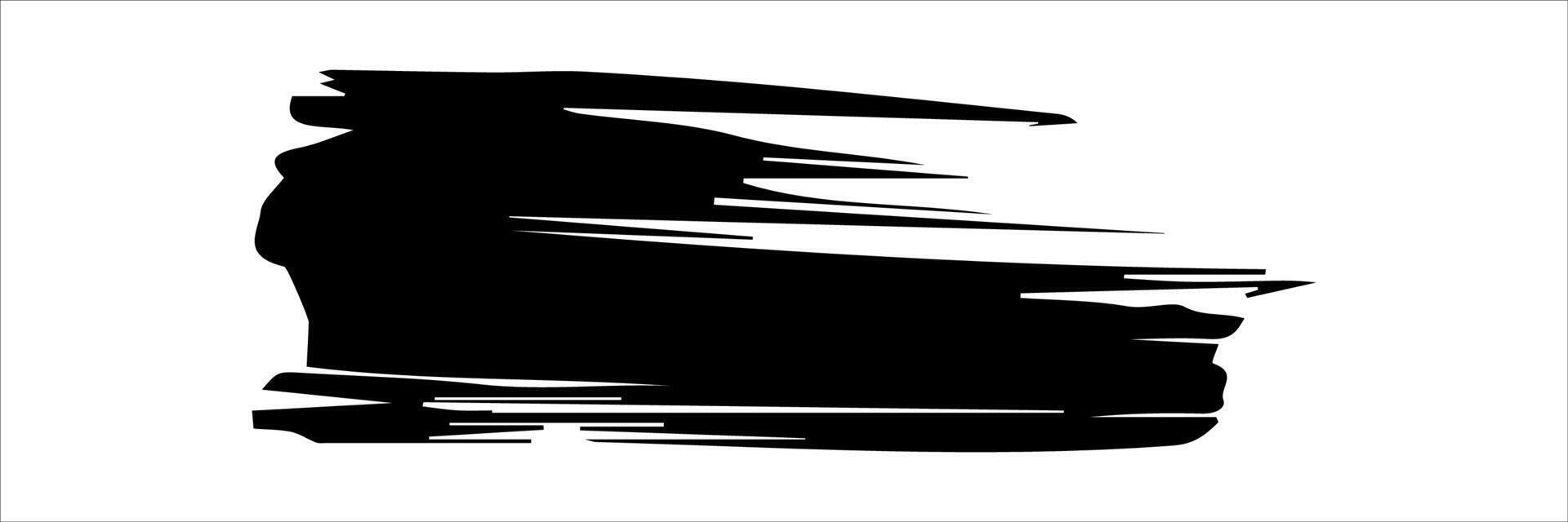Brush strokes. Vector paintbrush, brush strokes templates. Grunge design elements. Long text boxes. Dirty distress texture banners. Grungy painted