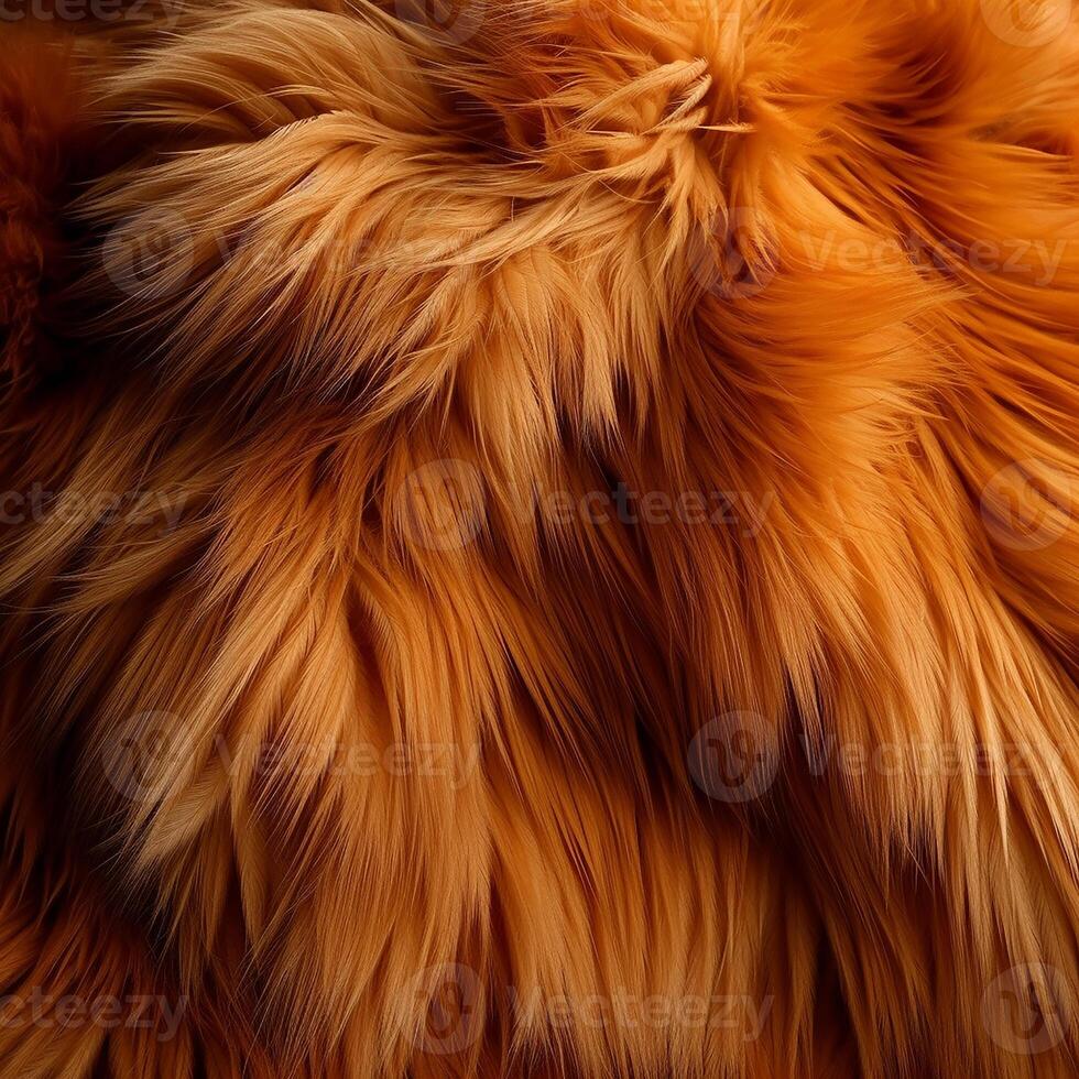 AI generated Luxury fluffy fashion jacket fuzz peach colorful coats photo