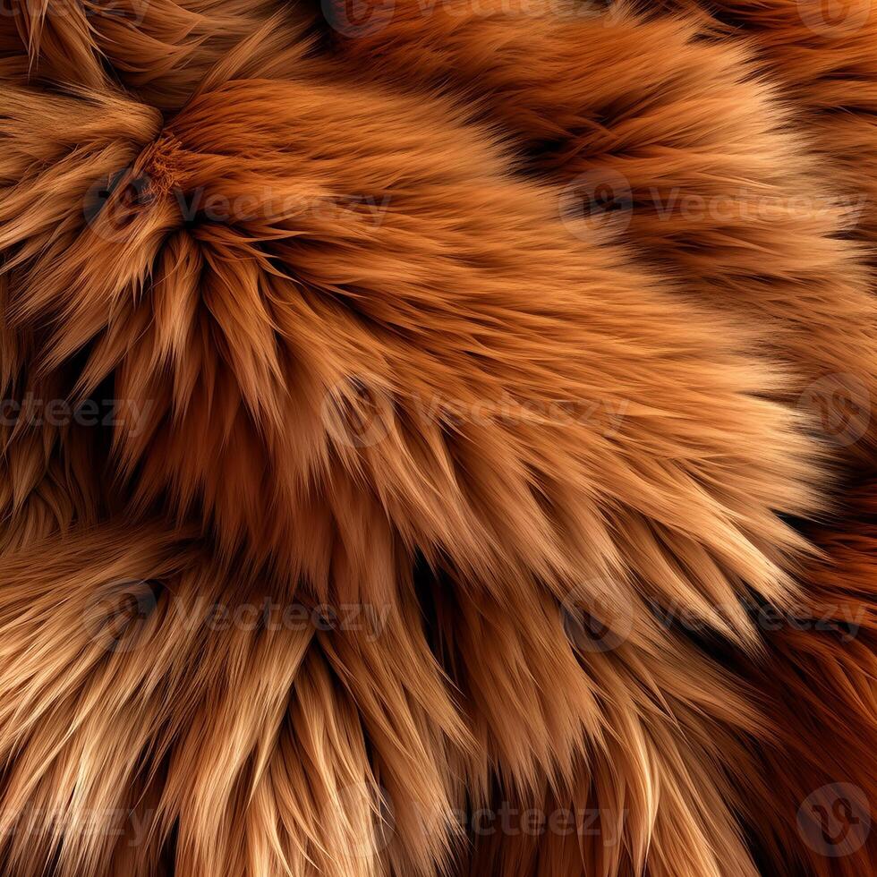 AI generated Luxury fluffy fashion jacket fuzz peach colorful coats photo
