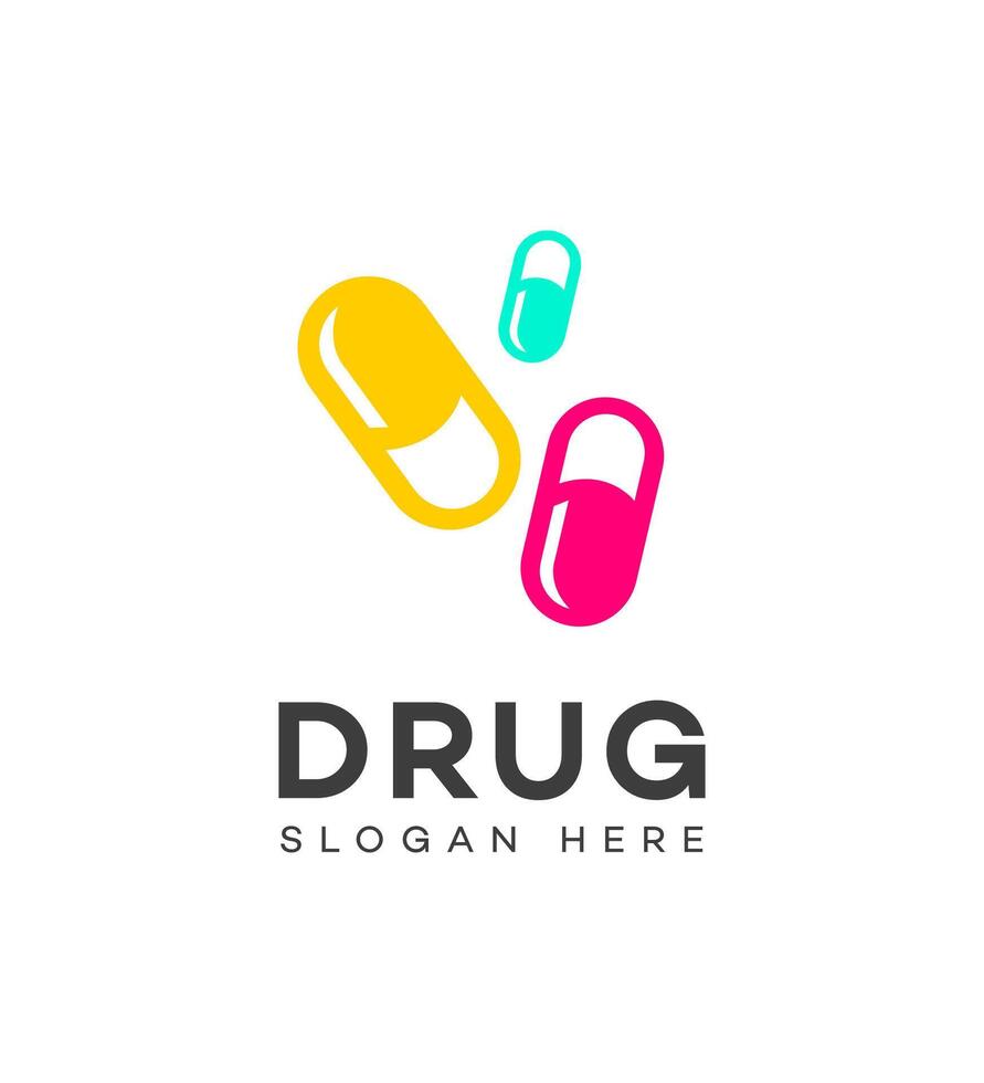 drug logo Icon Brand Identity Sign Symbol Template vector