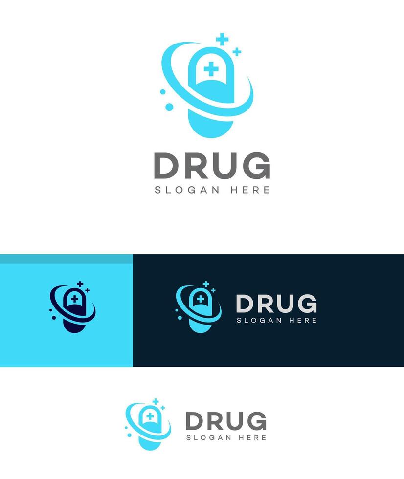 drug logo Icon Brand Identity Sign Symbol Template vector